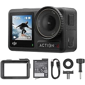 DJI Osmo Action 4 Essential Combo 4K/120fps Waterproof Action Camera $199 + Free S&H