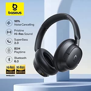 Baseus ANC Wireless Headphones $15.75 + Free S&H