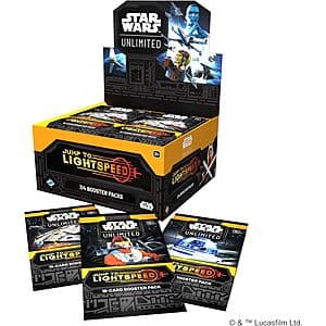 24-Pack Asmodee Star Wars Unlimited TCG Jump to Lightspeed Booster Display $36 + Free Shipping