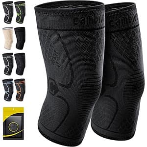 2-pk CAMBIVO Knee Compression Sleeve Brace $8