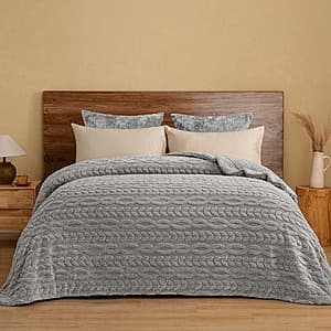 PHF Reversible Sherpa Fleece Blanket (3 Colors): King $27.50, Queen $23.50, Twin $17.50