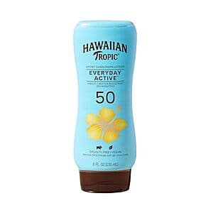 8oz Hawaiian Tropic Island Sport SPF 50 Broad Spectrum Sunscreen Lotion $3.10 w/ Subscribe & Save