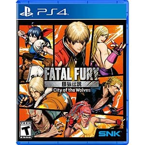 FATAL FURY: City of the Wolves Special Edition physical game case for PlayStation 4.