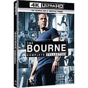 Prime Members: The Bourne Complete Collection (5-Films, 4K UHD + Digital 4K) $23.50 + Free S&H