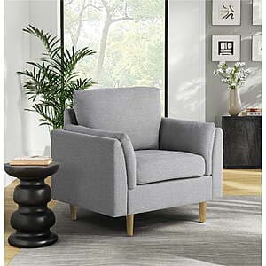 Studio Living Stockholm Accent Chair (Cream or Light Gray) $144 + Free S&H