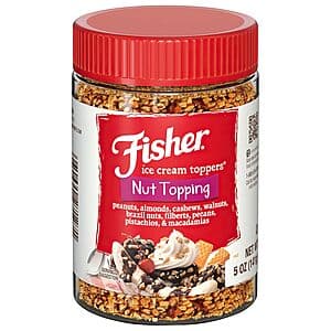 5-Oz. Fisher Mixed Nuts Ice Cream Topping (Peanuts, Almonds, Cashews & More) $2.85 w/ Subscribe & Save