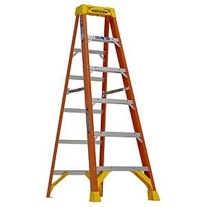 6' Werner Fiberglass Type 1 Step Ladder 300-lb. Load Capacity (10' Reach Height) $69 + Free Store Pickup
