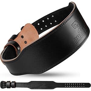 4" DMoose Fitness Premium Cushioned Lumbar Weightlifting Belt (various sizes) $12
