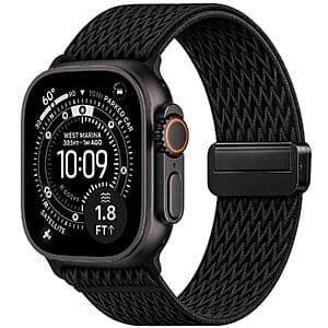 TreasureMax Stretchy Nylon Apple Watch Sport Band w/ Magnetic Clasp (38-49mm, Various Colors) $5