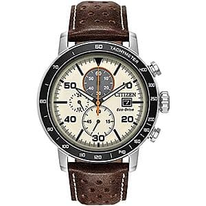 Citizen Men's Eco-Drive Weekender Brycen Chronograph Watch (Stainless Steel) $208 + Free S&H