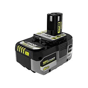 Factory Blemished Ryobi 18V ONE+ 6 Ah Lithium-Ion Battery (PBP007) $65 + Free Shipping