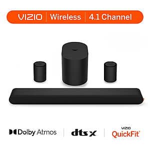 VIZIO 4.1 Soundbar w/ Wireless Surround Speakers & Compact Subwoofer $100.80 + Free S&H