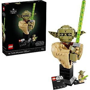 LEGO Star Wars: Attack of the Clones Yoda Bust with Lightsaber $28