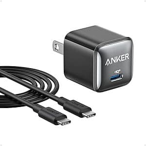 Prime Members: 20W Anker 511 Nano Pro USB C Charger Block (Black or White) $10 + Free Shipping