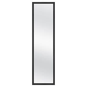 Room Essentials framed door mirror with dimensions 13.5 by 49.5 inches, featuring a simple frame design suitable for wall or door mounting.