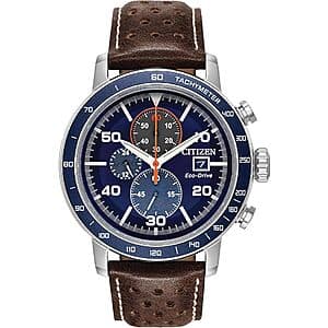 44mm Citizen Men's Eco-Drive Weekender Brycen Chronograph Watch (Blue Dial) $189 + Free S/H