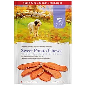 28oz Caledon Farms All Natural Sweet Potato Dog Treat Chews $5.50 w/ Subscribe & Save