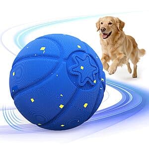 3.15" Invengo Smart Interactive Dog Ball w/3 Play Modes (Blue) $10.50