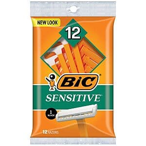 12-Ct BIC Men's Disposable Razors (Sensitive) or 10-Ct Women's Disposable Razors Free & More + Free Store Pickup ($10 Minimum Order)