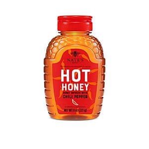 8-Oz Nate's Hot Honey 100% Pure Honey Infused w/ Habanero Chili Pepper Flakes $3.70 w/ S&S