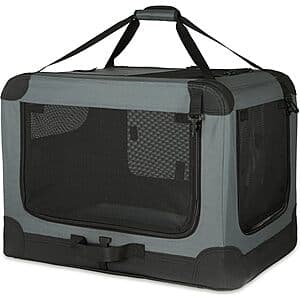 Amazon Basics 4-Door Soft-Sided Folding Travel Pet Crate Kennel (Small) $20 + Free Shipping w/ Prime