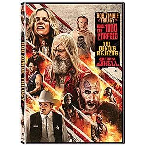 Rob Zombie Trilogy DVD case set featuring three horror films.