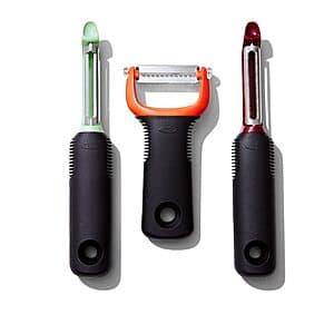 OXO Good Grips 3-Piece Peeler Set (Beet, Fennel, Yam) $17