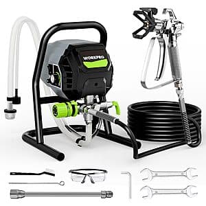 WORKPRO 700W 2900PSI Airless Paint Sprayer $144 + Free S&H