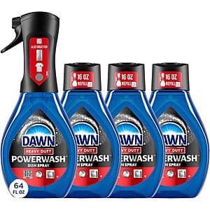 4-Pack 16-Oz Dawn Powerwash Heavy Duty Dish Spray All-Purpose Cleaner & Degreaser $13.30 w/ Subscribe & Save