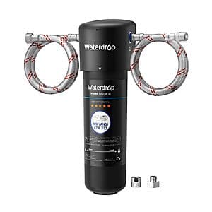 Waterdrop 10UA NSF/ANSI 42 Under-Sink Water Filtration System w/ 12-Mo Filter $38 + Free S&H