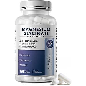 Select Accts: 120-Ct iMATCHME Magnesium Glycinate 850mg Capsules $6.20 w/ S&S