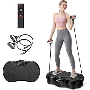 HTM Vibration Plate Exercise Machine w/ 9 Modes & 120 Speeds $42.50 + Free S&H
