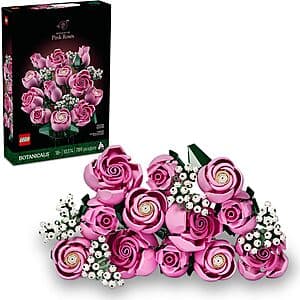 LEGO Botanicals Bouquet of Pink Roses Artificial Flowers Building Set $48 + Free S/H