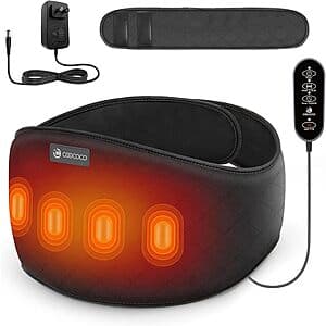 CooCoCo Corded Wrap-Around Back Heating Pad w/ Vibration (Dark) $23