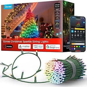 66' Govee Christmas Sparkle String Lights (250 LED) $65 & More + Free Shipping