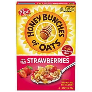 11-Oz Honey Bunches of Oats Cereal (Strawberry) $1.90 w/ Subscribe & Save