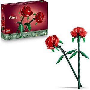 120-Pc LEGO Botanicals Roses Building Set $10.90