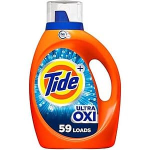 84-Oz Tide Ultra Oxi Boost Liquid Laundry Detergent (59 Loads) 4 for $33.35 w/ Subscribe & Save + Free S/H