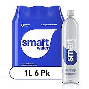 5-Count 6-Pack 33.8-Oz smartwater Packaged Drinking Water $30.35 + Free Shipping