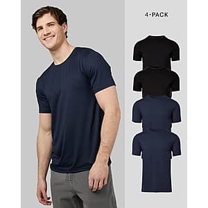 4-Pack 32 Degrees Men's Cool Classic Crew T-shirt or V-Neck (Various Colors) $13 + Free S&H on $24+