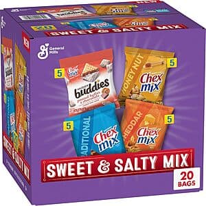 20-Count Chex Mix Sweet & Salty Snack Variety Pack (35-Oz Total) $7.60 w/ Subscribe & Save
