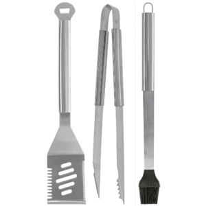 3-Piece Master Forge Stainless Steel Grill Tool Set $5 + Free Store Pickup