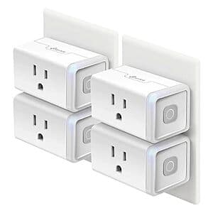 4-Pack TP-Link Kasa HS103 Smart Wi-Fi Plugs + 25% Back w/ Prime Card $24.25