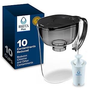 Prime: Brita Large 10-Cup Water Filter Pitcher w/ BritaPlus Filter (various) $25 + Free S&H