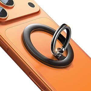Prime Members: LISEN Magsafe Phone Ring Holder w/ 360 Degree Rotation (Frosted Black) $7 + Free Shipping