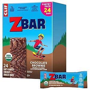 Select Accounts: 24-Pk Zbar Organic Soft-Baked Energy Snack Bars (Chocolate Brownie) $10.50 w/ Subscribe & Save