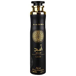 10.1-Oz Lattafa Asad Air Freshener (Spicy, Fruity, Woody, Amber Scents) $5.85
