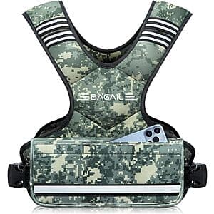 Prime: BAGAIL 4-10lb Adjustable Weighted Vest for Women (Green Camo) $6.50 + Free S&H