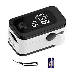 Berrcom Fingertip Pulse Oximeter SpO2 & Blood Oxygen Saturation Monitor $6