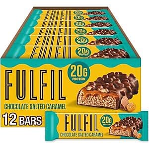12-Ct 1.94-Oz FULFIL Chocolate Salted Caramel 20g Protein Bars $17.05 w/ S&S